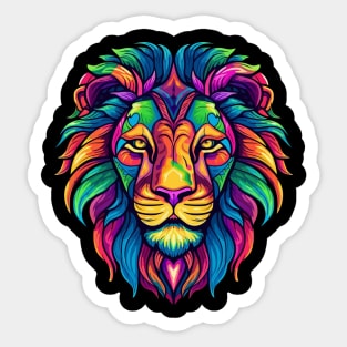 Lion Smiling Sticker